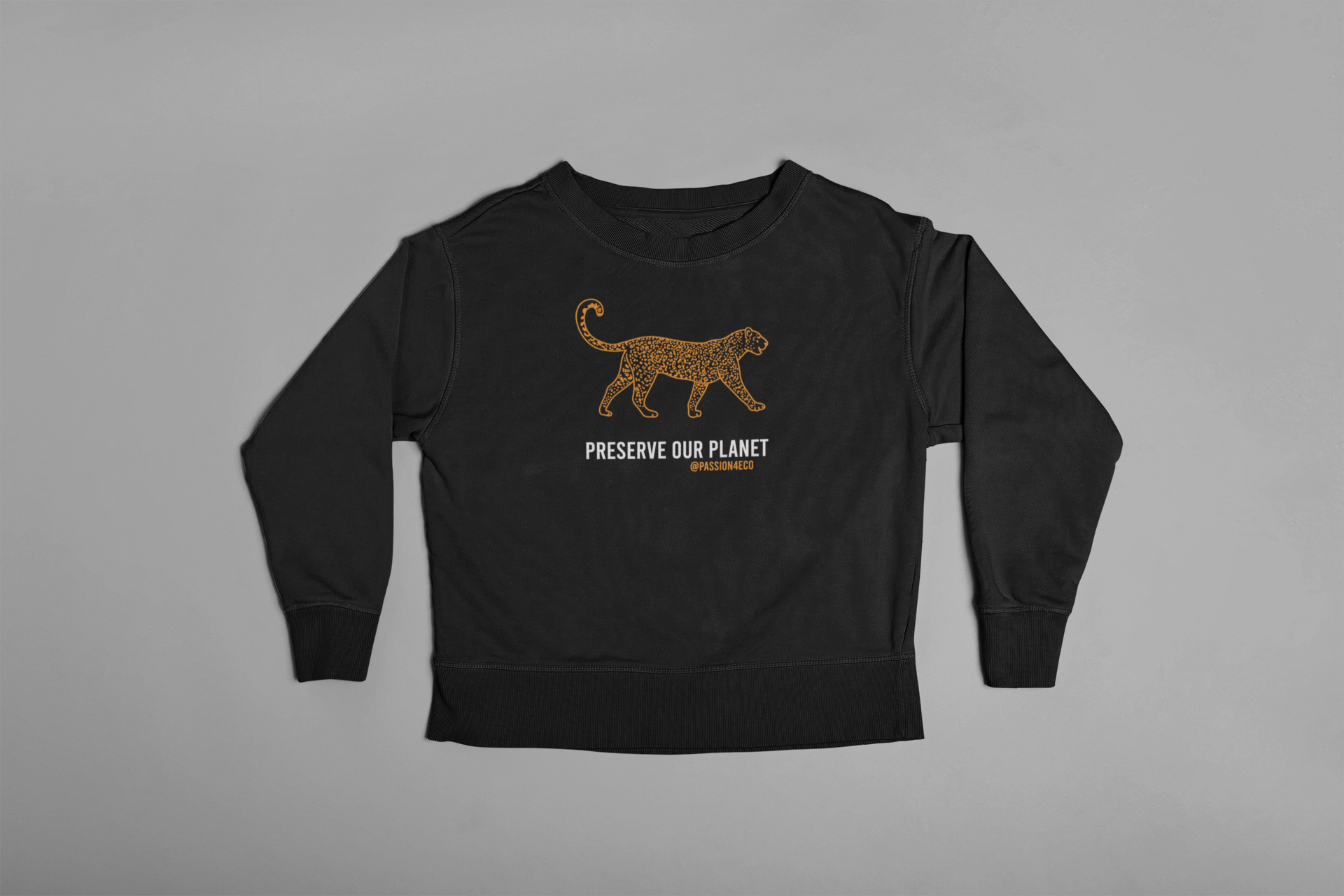 "Preserve Our Planet" Jaguar Sweatshirt