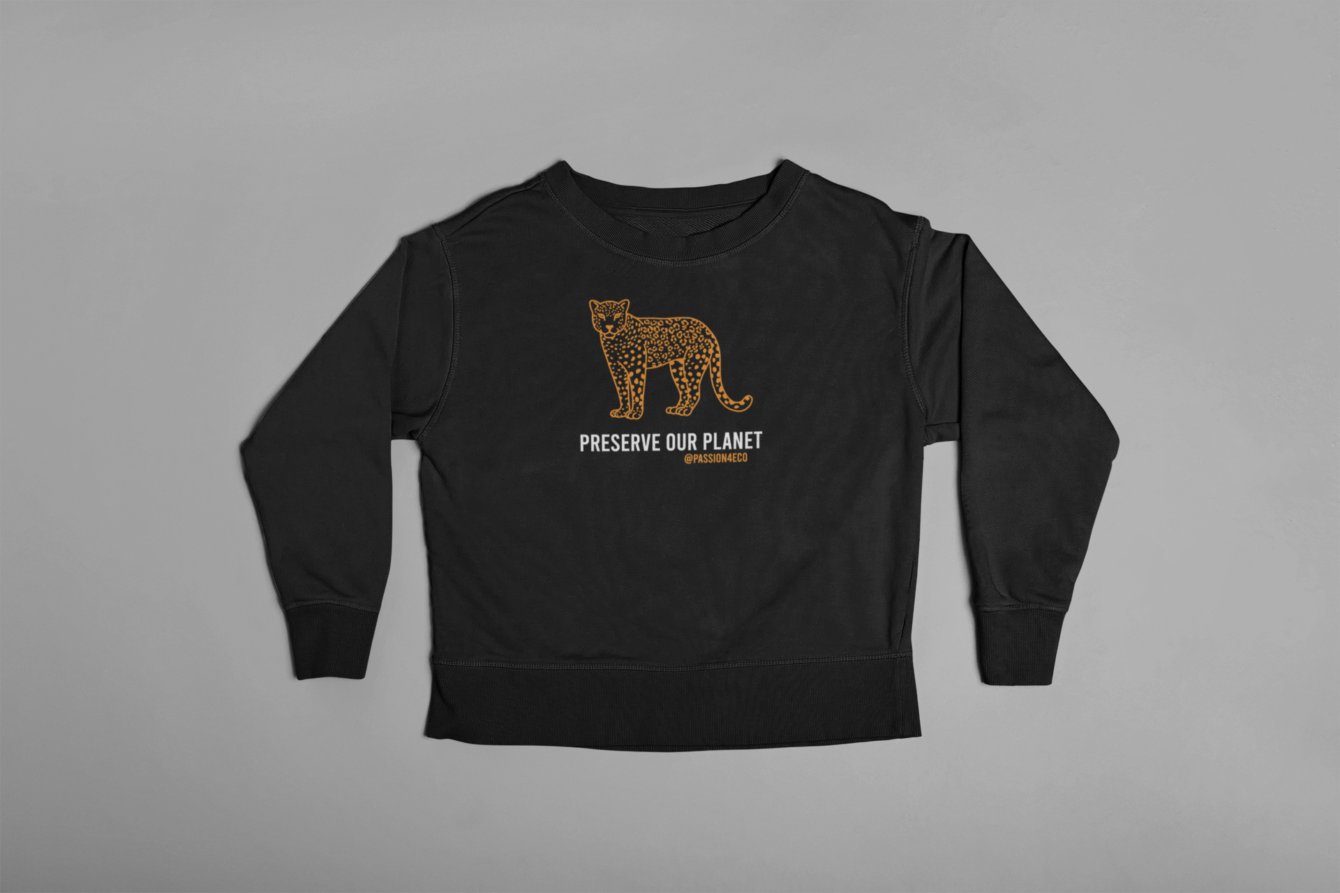 "Preserve Our Planet" Leopard Sweatshirt