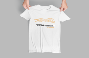 "Preserve Our Planet" Cheetah Graphic Tee