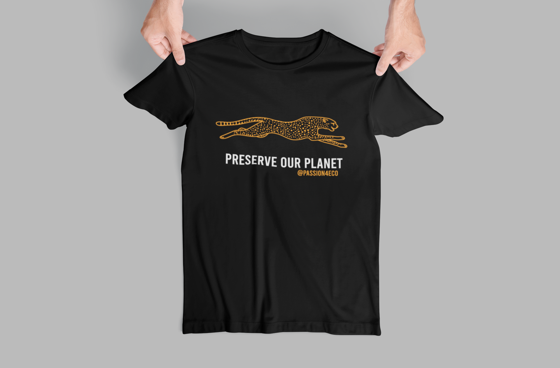 "Preserve Our Planet" Cheetah Graphic Tee