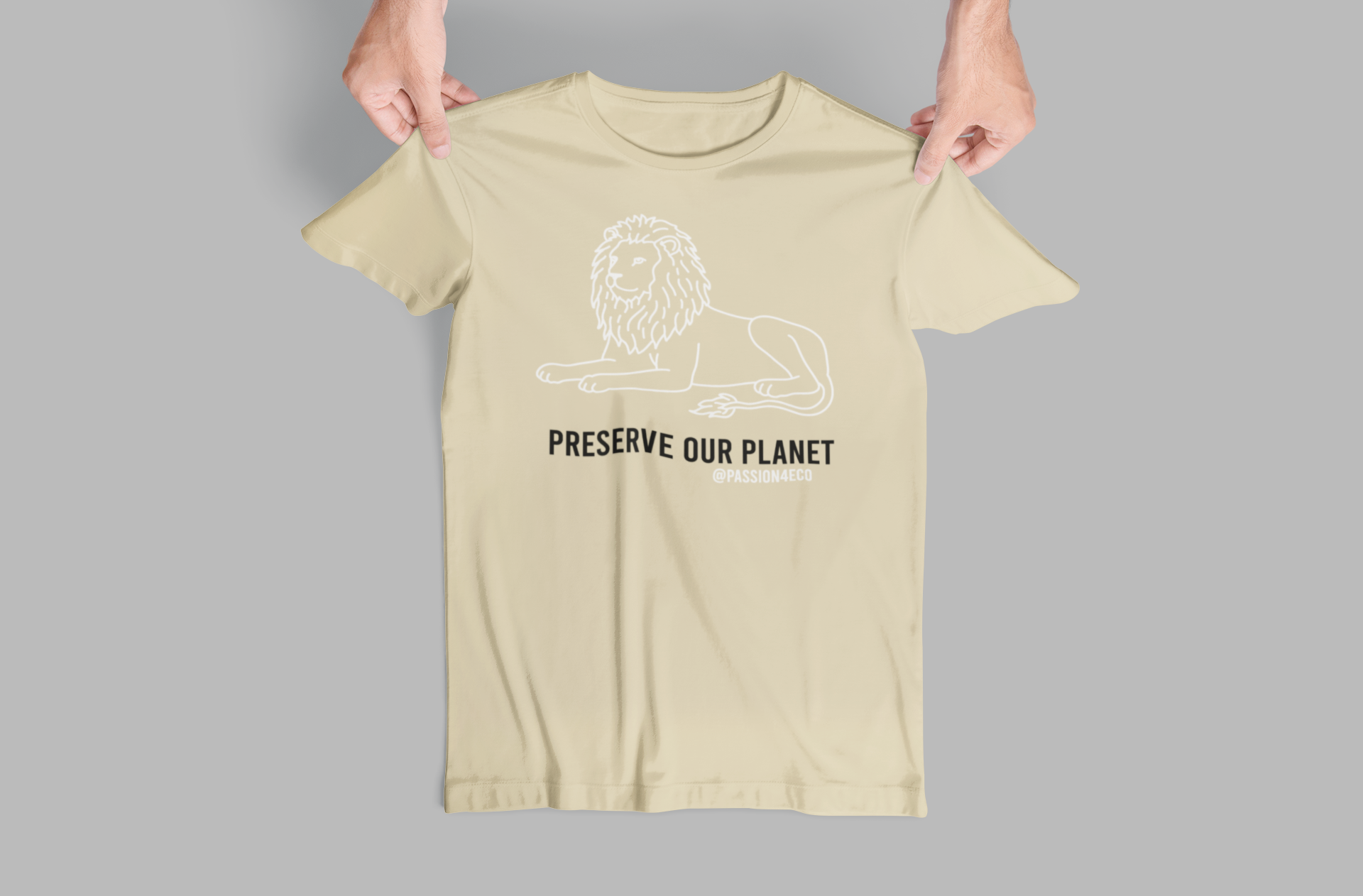 "Preserve Our Planet" Lion Graphic Tee