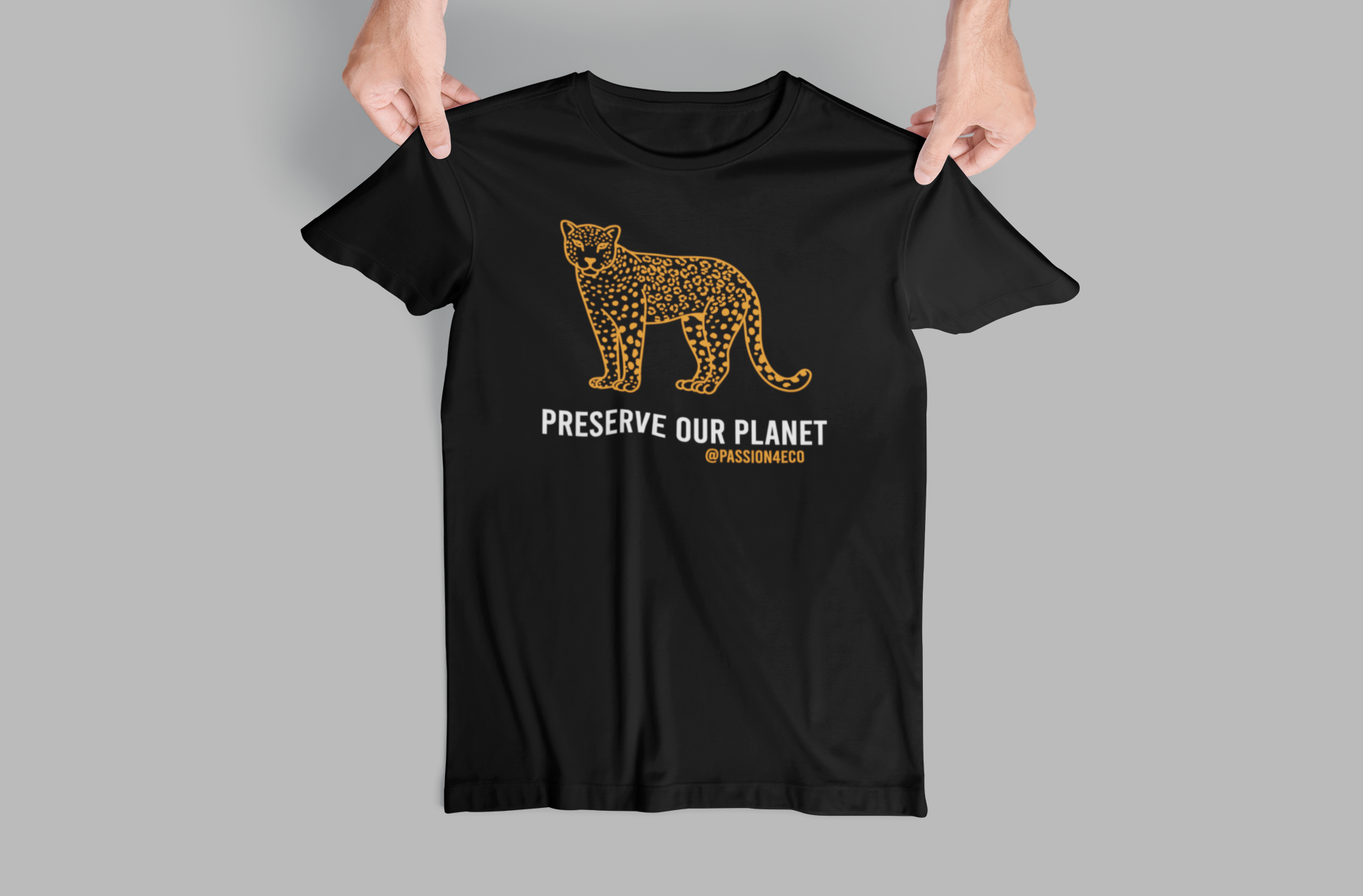 "Preserve Our Planet" Leopard Graphic Tee