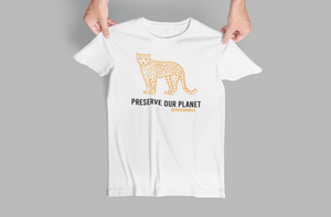 "Preserve Our Planet" Leopard Graphic Tee