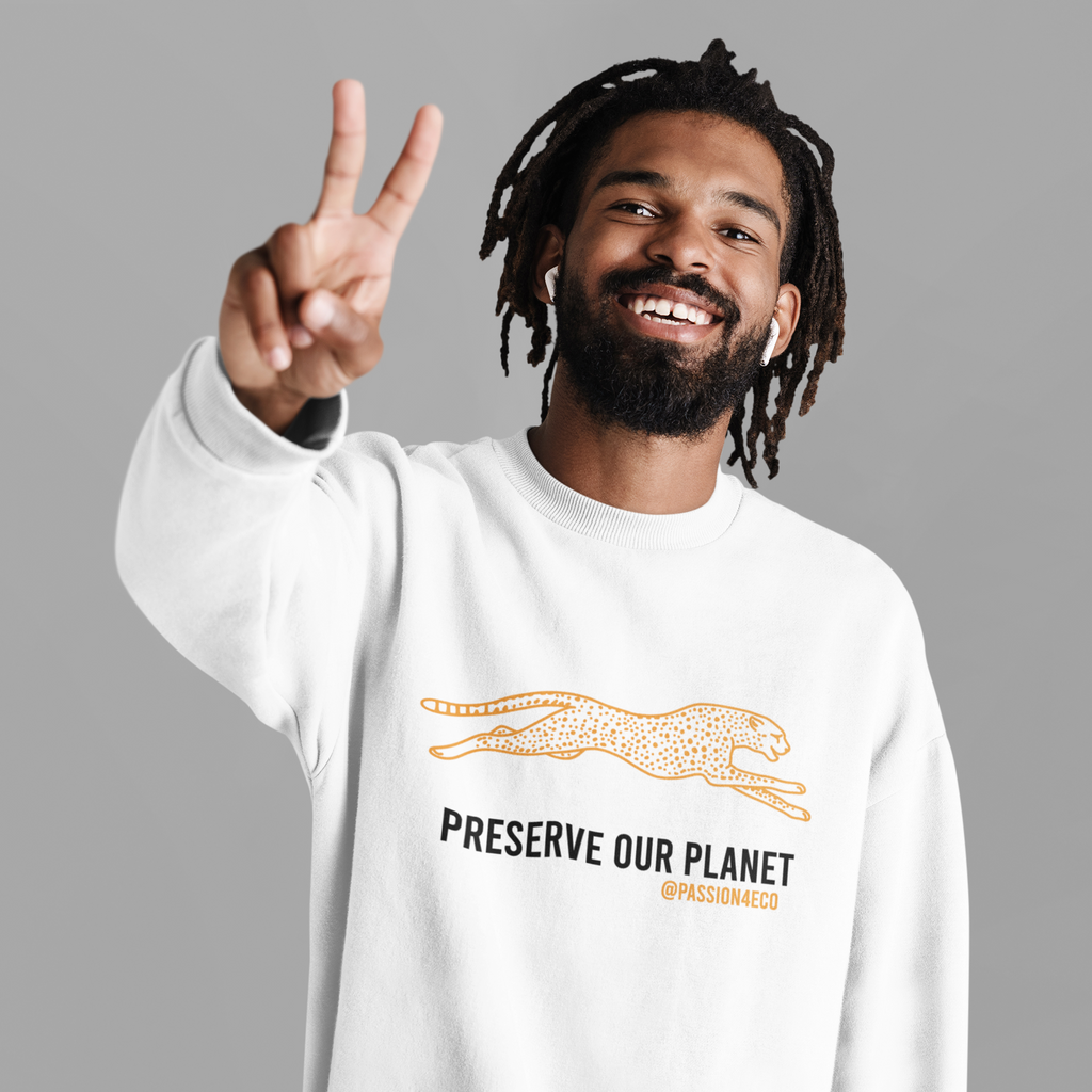 "Preserve Our Planet" Cheetah Sweatshirt